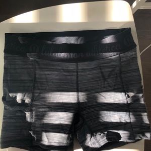 Lululemon black spandex shorts